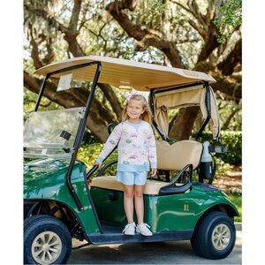 THE BEAUFORT BONNET COMPANY CASSIDY COMFY CREWNECK top pullover golf print